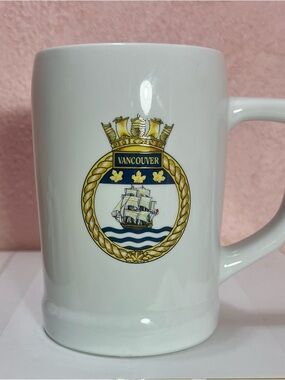 HMCS Halifax FFH 330 VANCOUVER Mug Royal Canadian Navy Commemorative Ship Logo